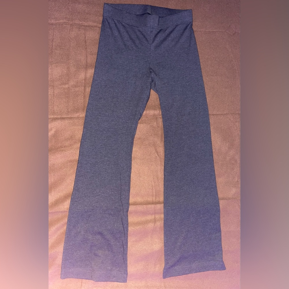 Grey flared pants
